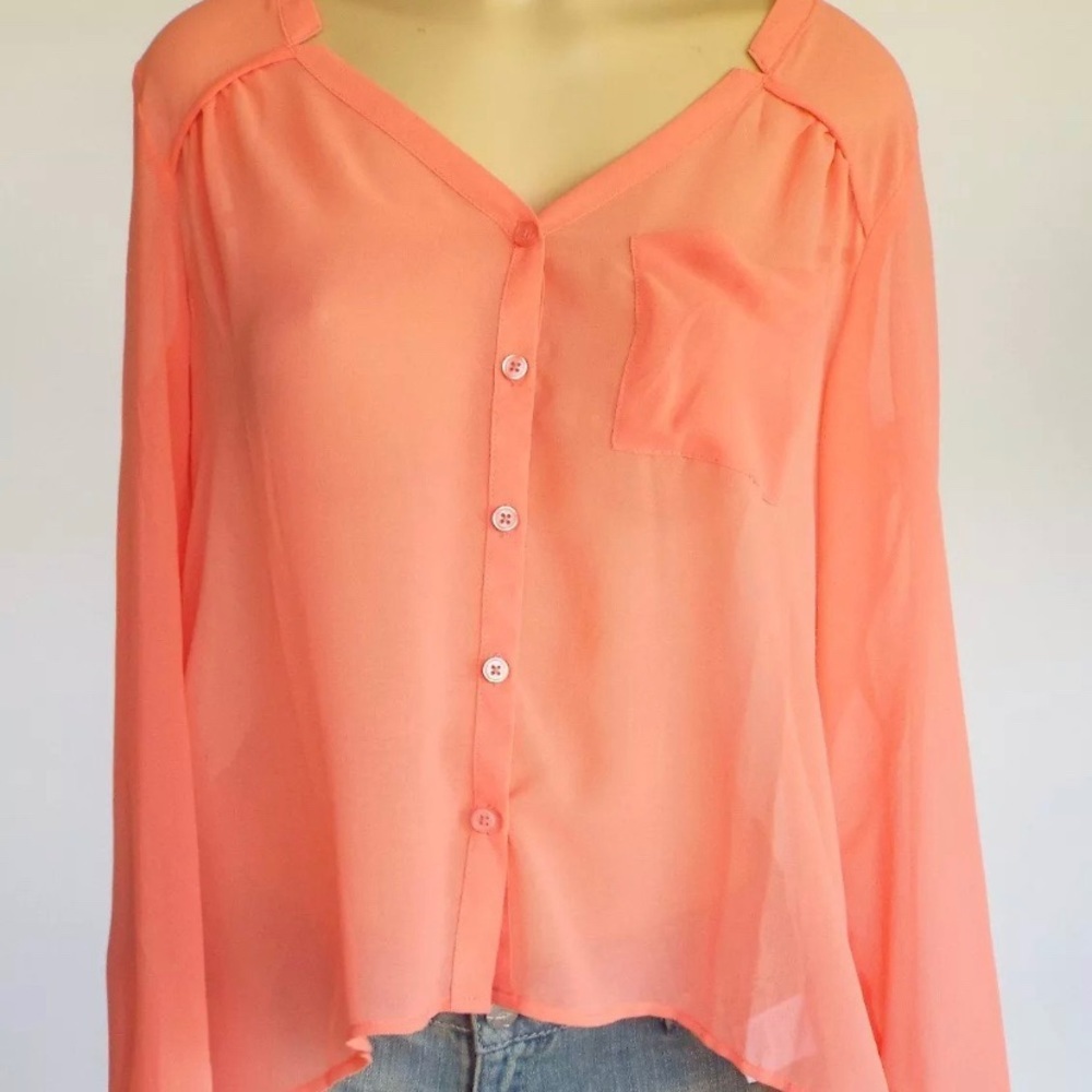 Urban Outfitters Silence and Noise Coral Top